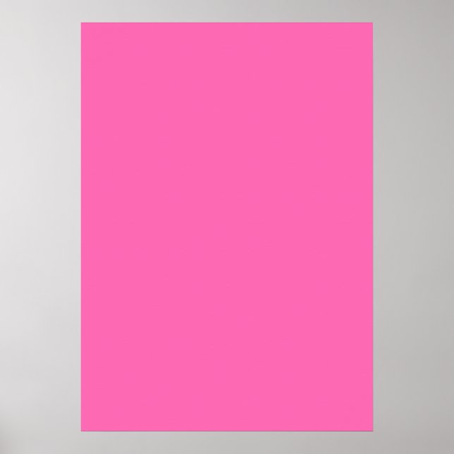 Póster de color rosa intenso (Frente)