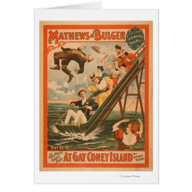 poster de comedia musical de "gay Coney Island" #2 (Frente)