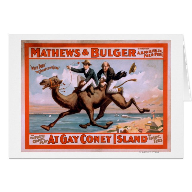 poster de comedia musical de "gay Coney Island" #4 (Anverso (Horizontal))