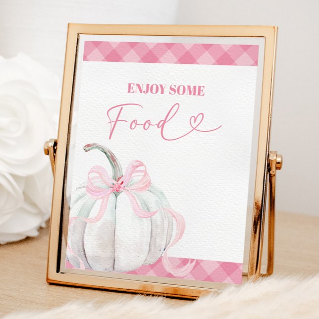 Póster de comida de cumpleaños de niña calabaza ro (Subido por el creador)