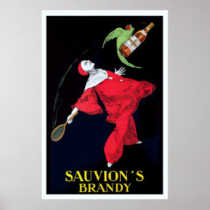 Póster de comida y bebida de la marca Brandy Vinta