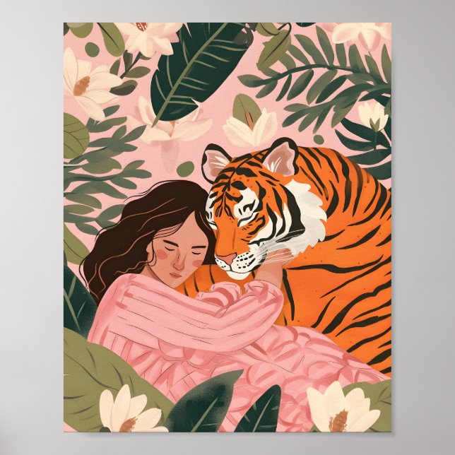 Póster 🐯 de compañera inusual (Frente)