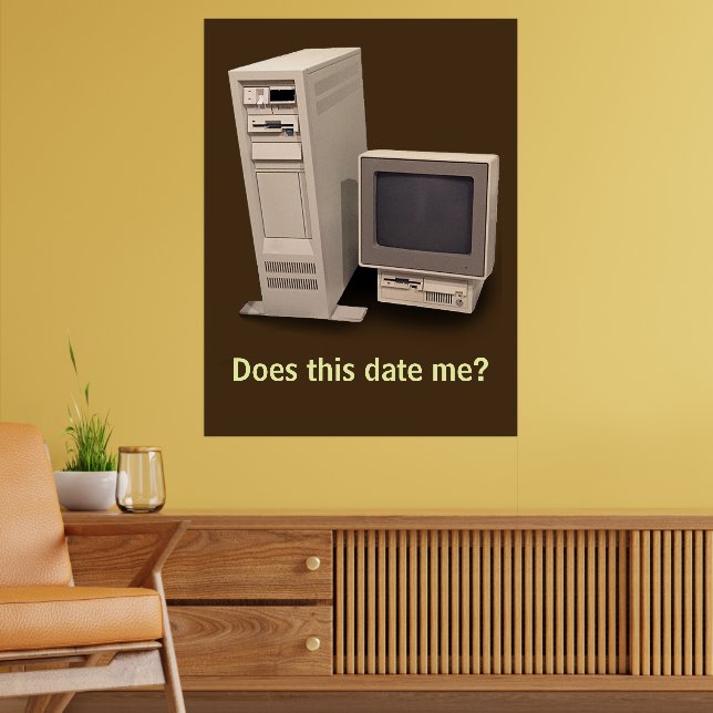 Póster de computadora de escritorio antigua ¿Me de (Salón 2)