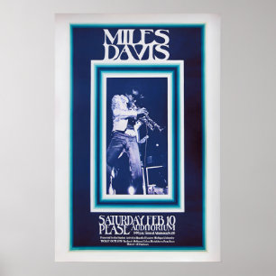 Póster de concierto de Miles Davis Impresión de mú
