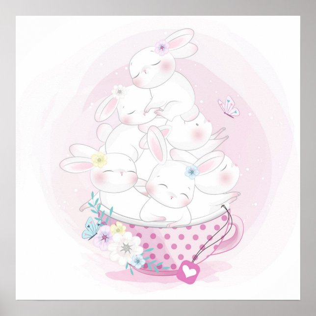 Póster de conejito (Frente)