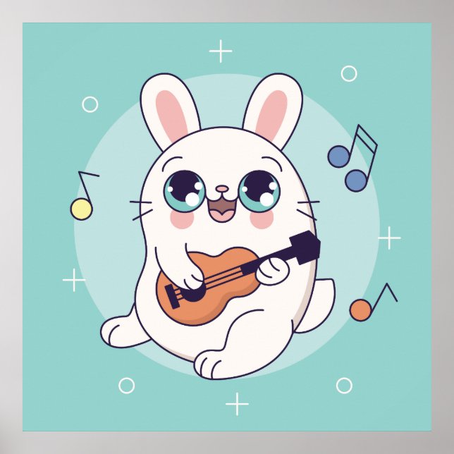 Póster de conejito bebé (Frente)
