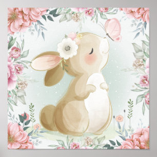 Póster de conejito bebé