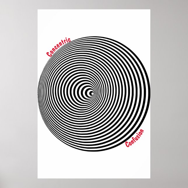 Póster de confusión concéntrica (Frente)