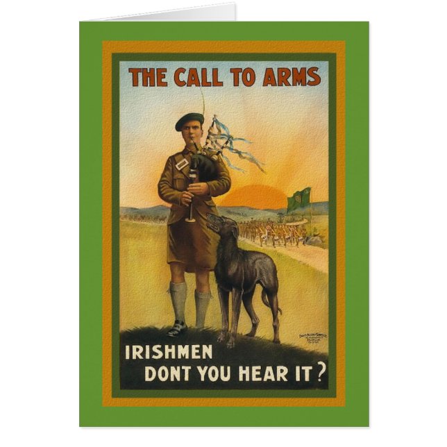 Poster de contratación irlandés de WWI (Frente)