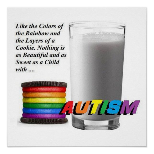 Poster de cookies de autismo (Anverso)