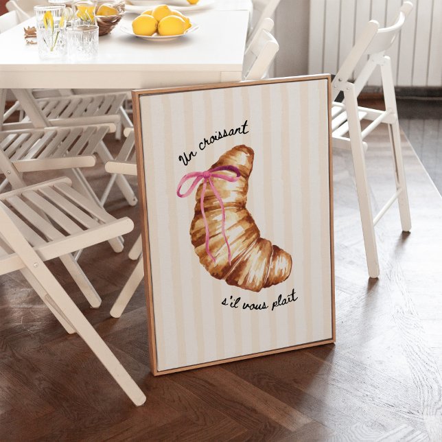 Póster de Coqueta Rosa 'Un Croissant S'il Vous Pla (Subido por el creador)