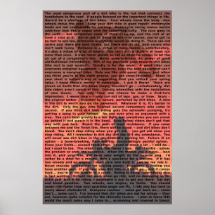 Póster de Cota de Moto de Cross 001