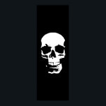 Poster de cráneo panorámico - Arte pop negro y bla<br><div class="desc">Poster de Skeleton de arte fantasmal - fuerte Punk Metalizado Rock College Arte Retro</div>