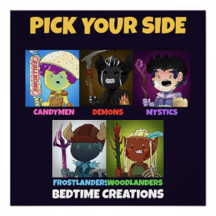 Póster de Creaciones para la Hora de Dormir: Elige