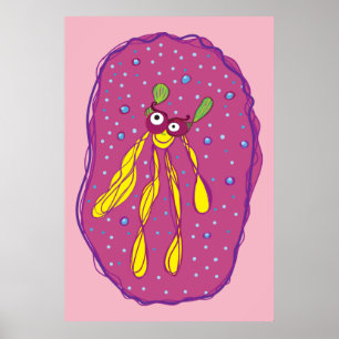 Póster de criatura soñadora para habitación de niñ