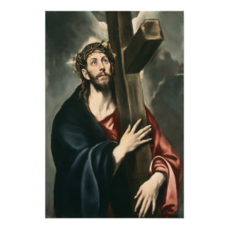 Póster de Cristo cargando la cruz (Luz 2)