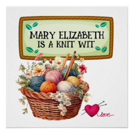 Poster de crochet de punto
