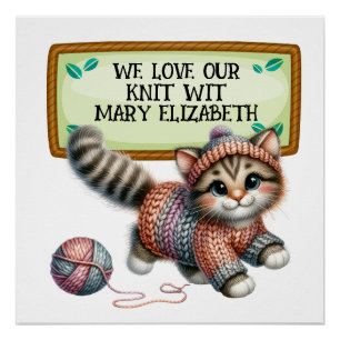 Poster de crochet de punto