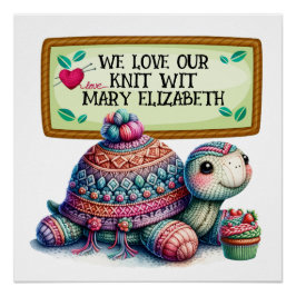Poster de crochet de punto