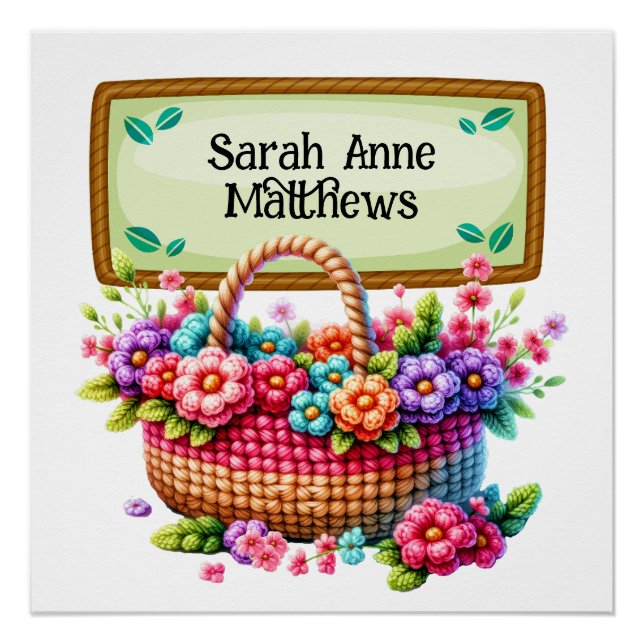 Poster de crochet de punto (Anverso)