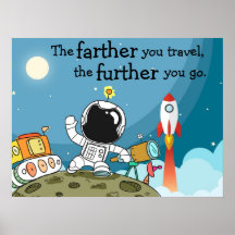 Póster de Cuanto Más Lejos Viajas, Más Adelante Va