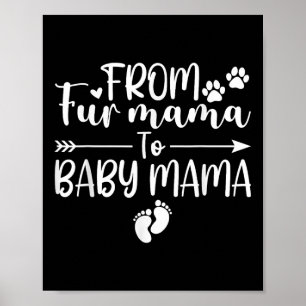 Póster De Cuatro Madres A Bebé Madre Embarazada Dueña De