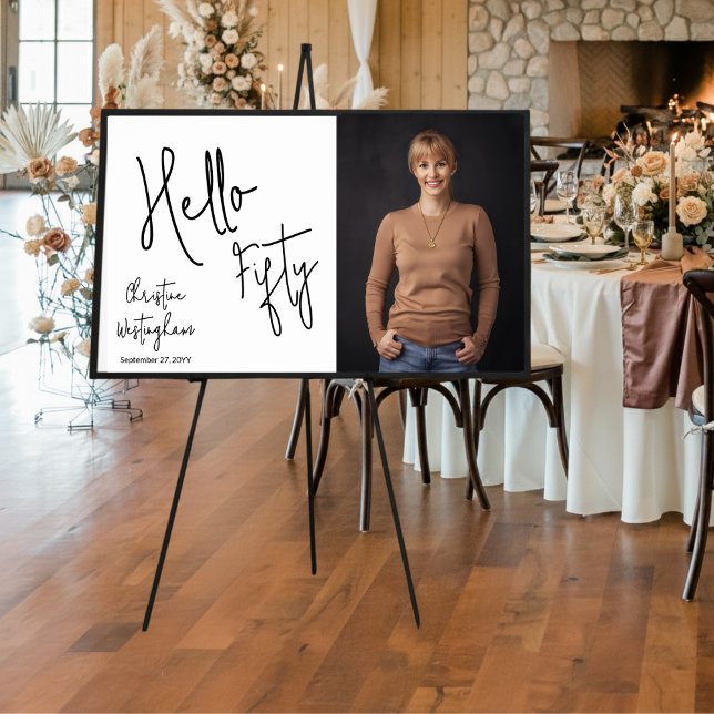 Póster de Cumpleaños 50 de Hello Fifty Photo (Subido por el creador)