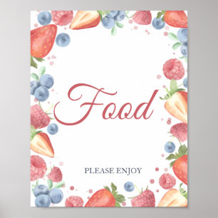Póster de Cumpleaños de Comida Dulce de Verano con