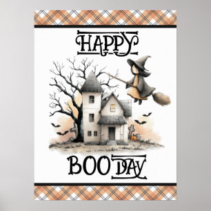 Póster de cumpleaños número uno de Halloween 'Un a