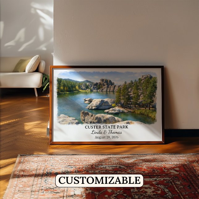 Póster de Custer State Park Dakota del Sur, Acuare (Subido por el creador)