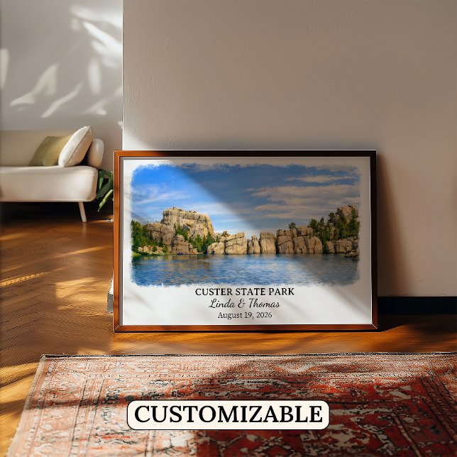 Póster de Custer State Park Dakota del Sur, Acuare (Subido por el creador)