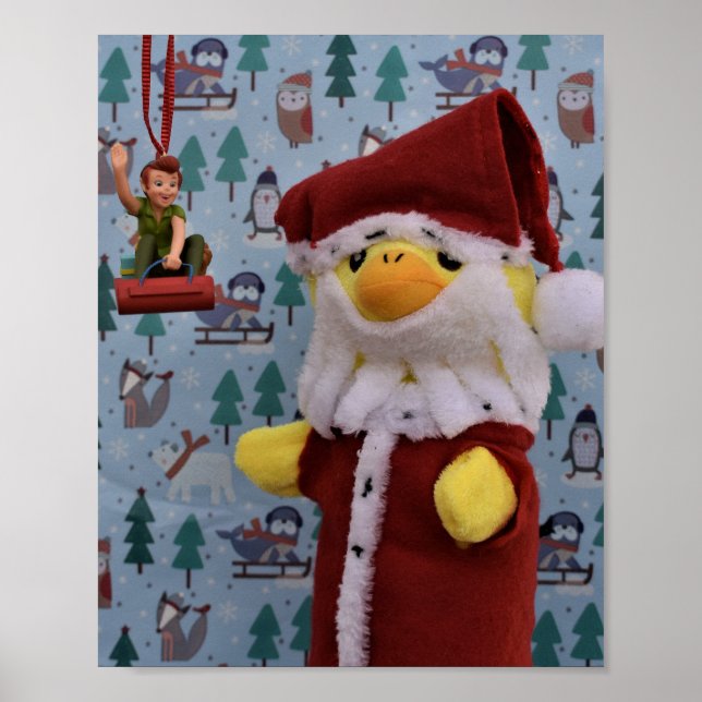 Póster de Danny Duck Santa (Frente)