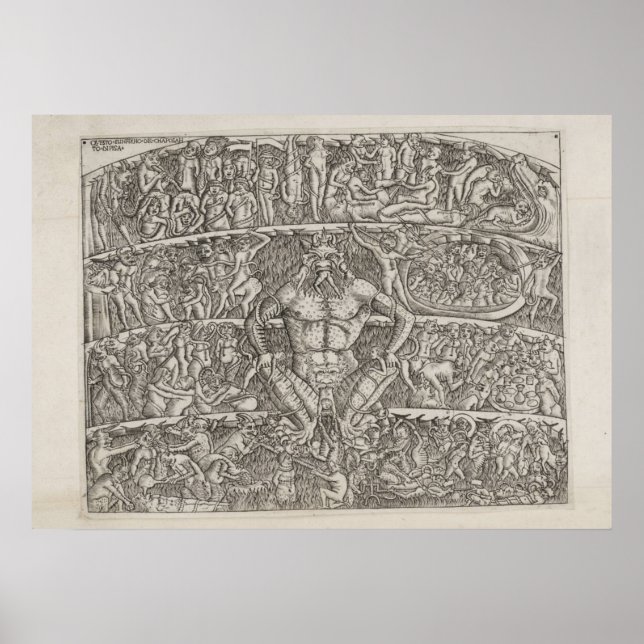 Póster De Dante infierno de Boccelli (Frente)