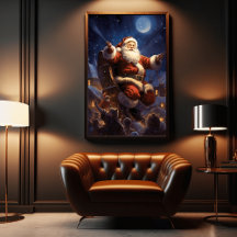 Poster de decoración de la pared de Sentaclouse