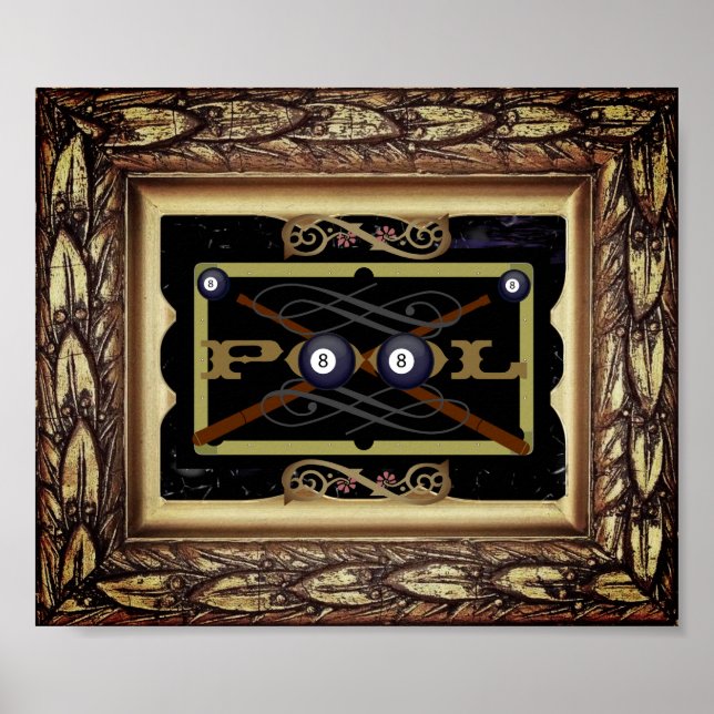 Poster de decoración de la piscina clásica (sala) (Frente)