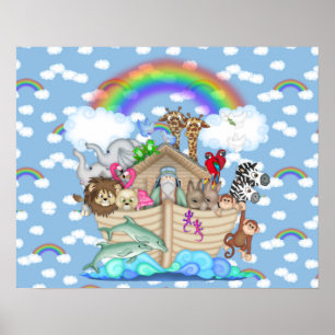 POSTER DE DECORACIÓN DE NURSERY ARCO DE NOAHS