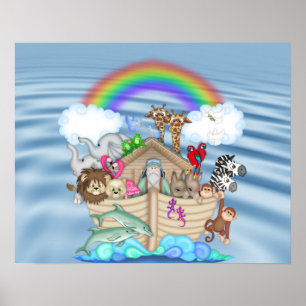 POSTER DE DECORACIÓN DE NURSERY ARCO DE NOAHS