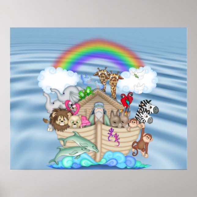 POSTER DE DECORACIÓN DE NURSERY ARCO DE NOAHS (Frente)