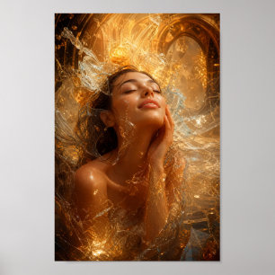 Póster de decoración de pared Serenidad de vidrio 