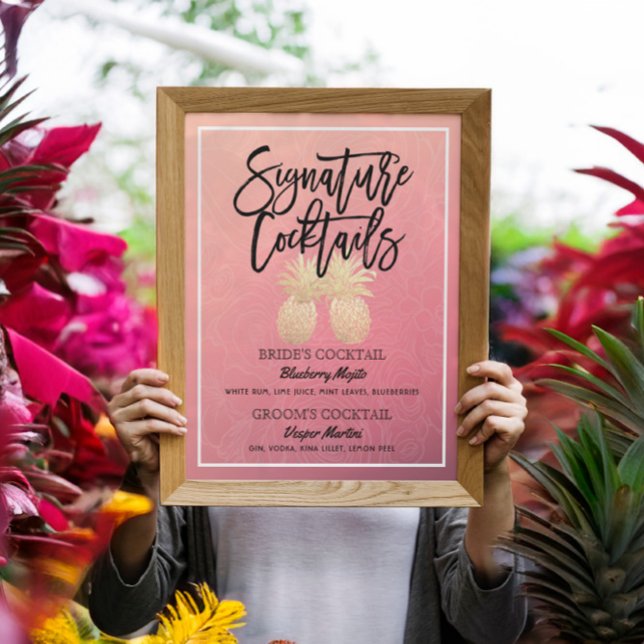 Poster de decoración del Boda del menú de bebidas  (Subido por el creador)