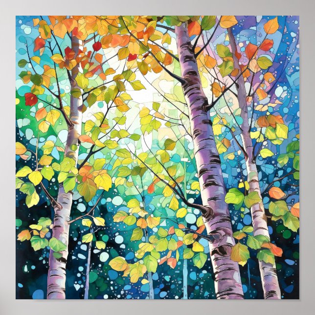 Poster de decoración del hogar del paisaje foresta (Frente)