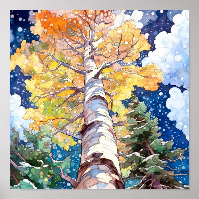 Poster de decoración del hogar del paisaje foresta (Frente)