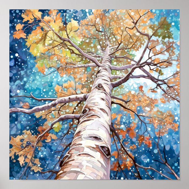 Poster de decoración del hogar del paisaje foresta (Frente)