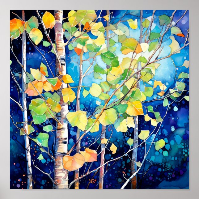 Poster de decoración del hogar del paisaje foresta (Frente)