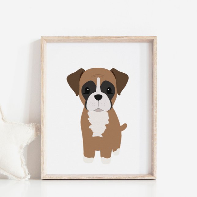 Poster de decoración infantil y de cachorro boxer (Subido por el creador)