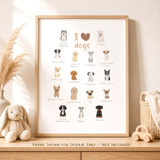 Póster de decoración para habitación de niños neut