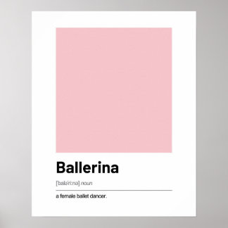 Poster de definición de Ballerina - Impresión de a