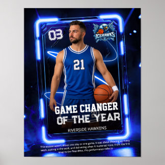 Póster de deportes de baloncesto, póster de regalo