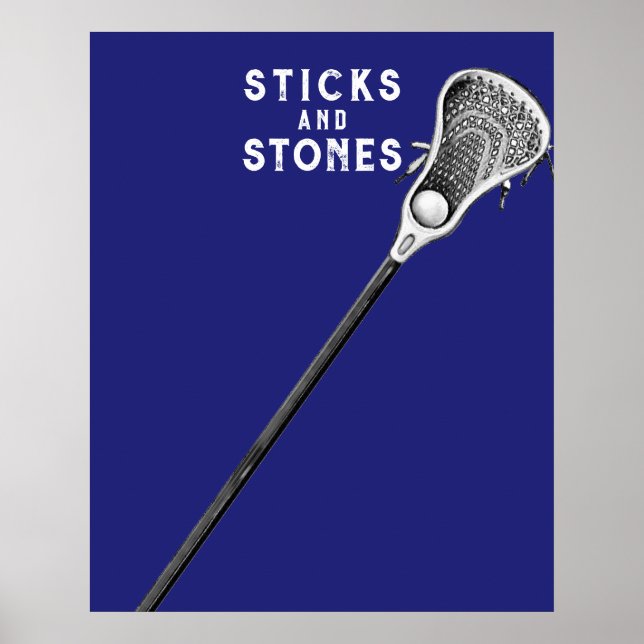 Póster de Deportes de Lacrosse (Frente)