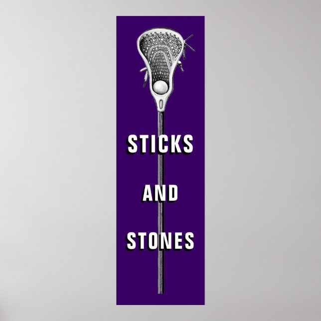 Póster de deportes de lacrosse (Frente)